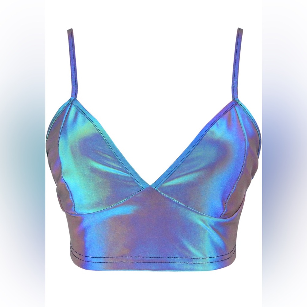 Iridescent Blue Tank Top